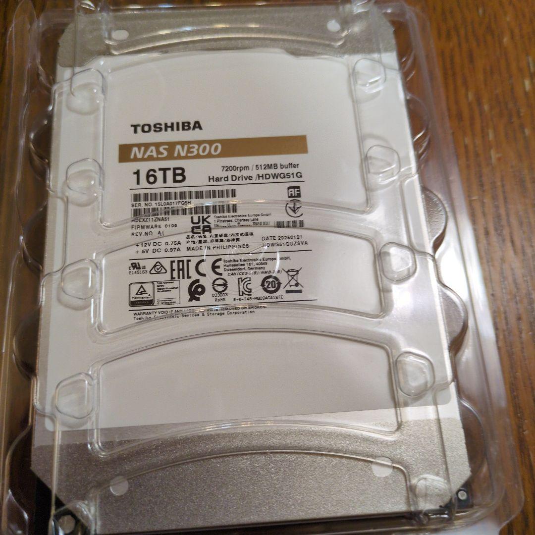 外付けハードディスク・ドライブ toshiba n300 16tb