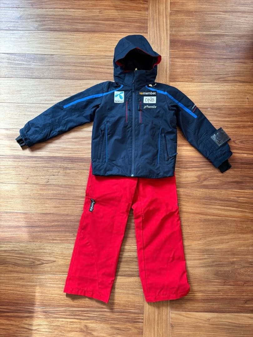 Phenix 140子供スキーウェアセット （ゴーグル・ニット帽・レギンス付き）
