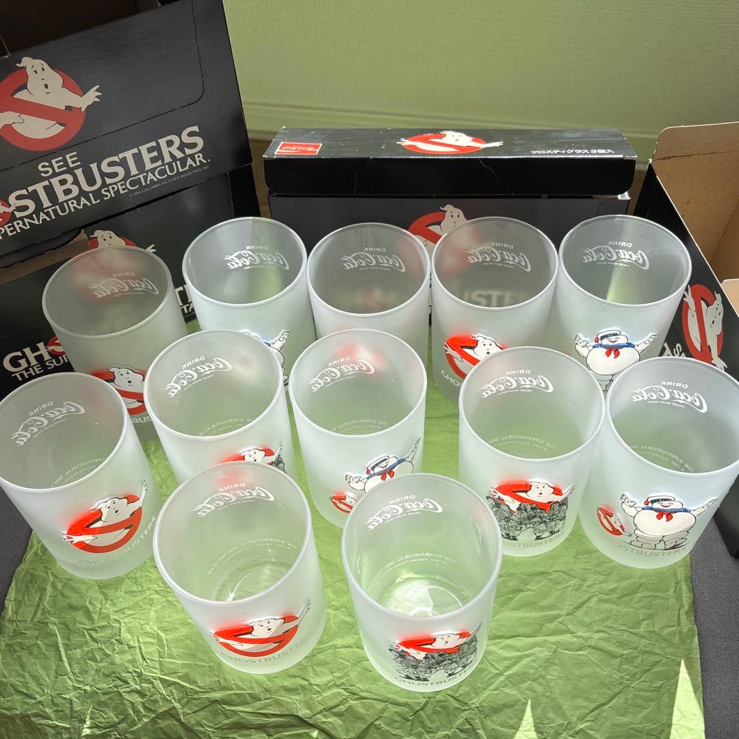 激レア！当時もの！箱付きコカ・コーラ　ゴーストバスターズグラス12個　④ラスト
