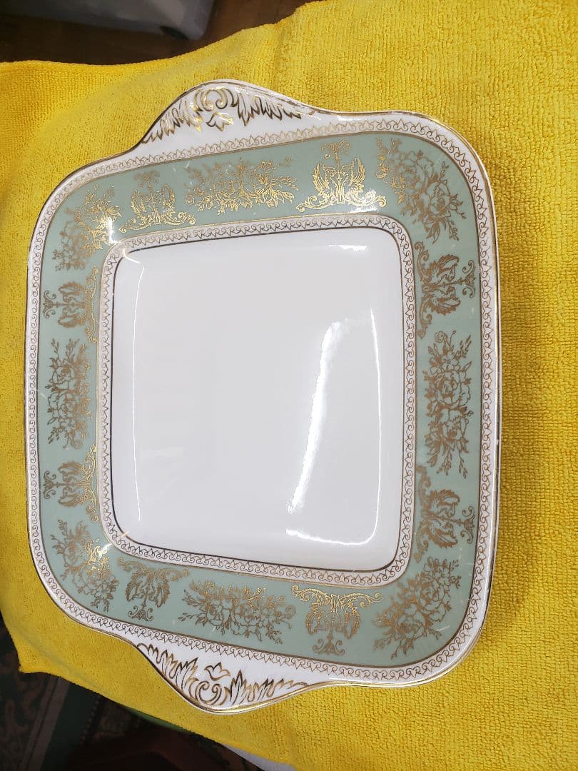 ★豪華！ウェッジウッド　コロンビアセージグリーン　BBプレート★