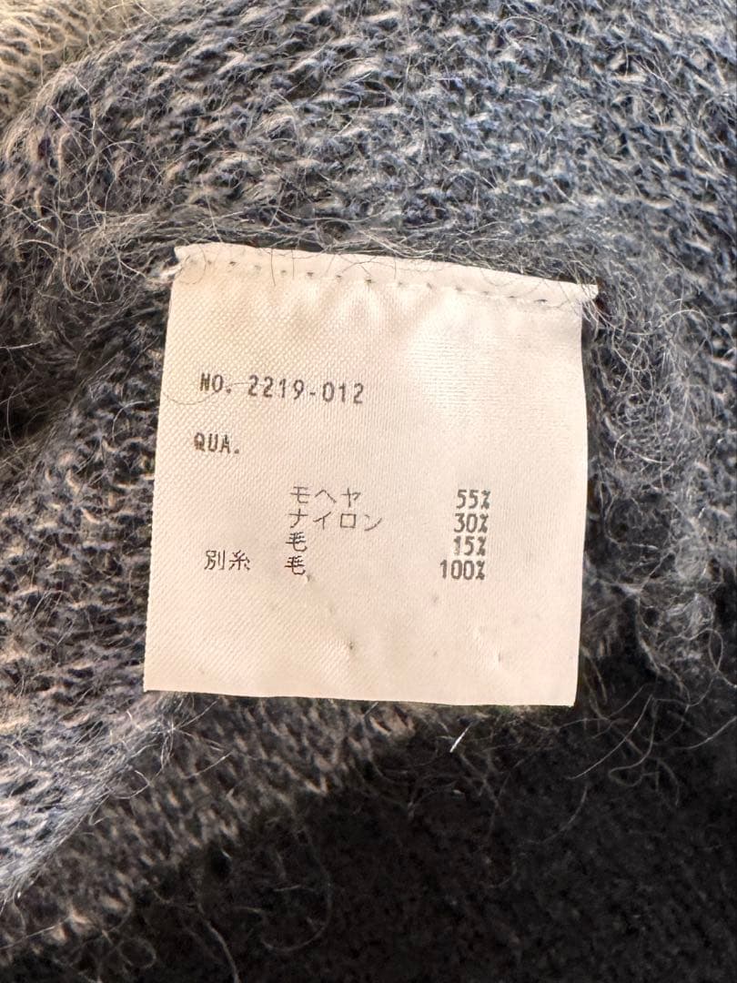 【LAD MUSICIAN】19AW モヘアダブルジャガードカーディガン 44