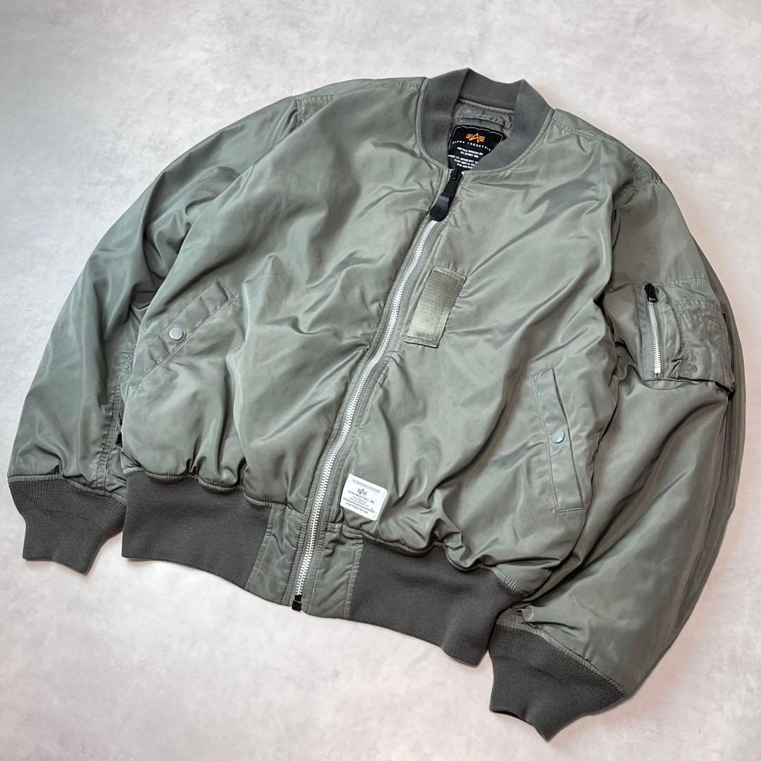 ALPHA INDUSTRIES MA-1 フライトジャケット カーキ XL