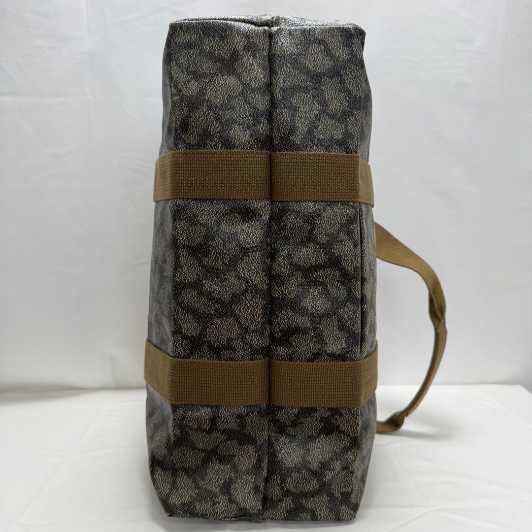 YSL イヴサンローラン ボストンバッグ 肩掛け 大容量 ジラフ柄 PVC 美品