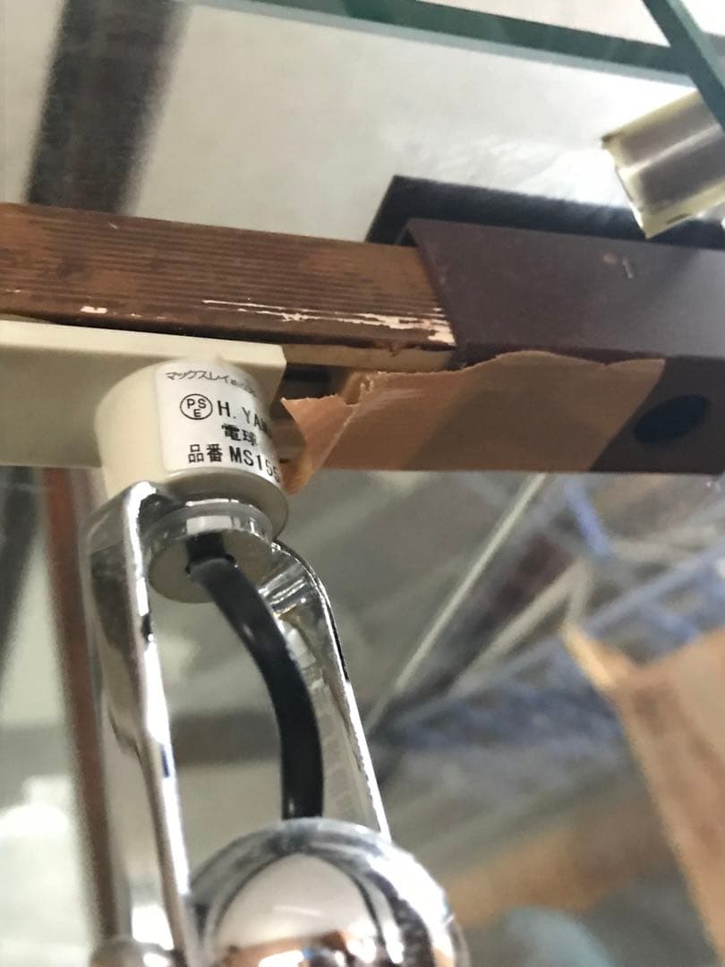 ガラスキャビネット ガラスショーケース ディスプレイケース　鉄製フレーム 岐阜発