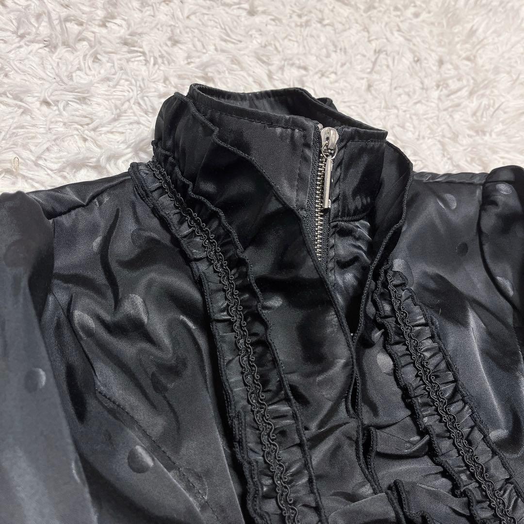 OZZ ONESTE ドット レース トレンチ コート ワンピース ハイネック