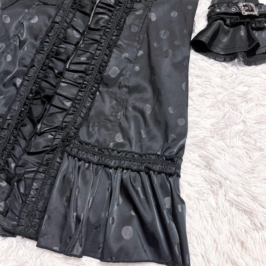 OZZ ONESTE ドット レース トレンチ コート ワンピース ハイネック