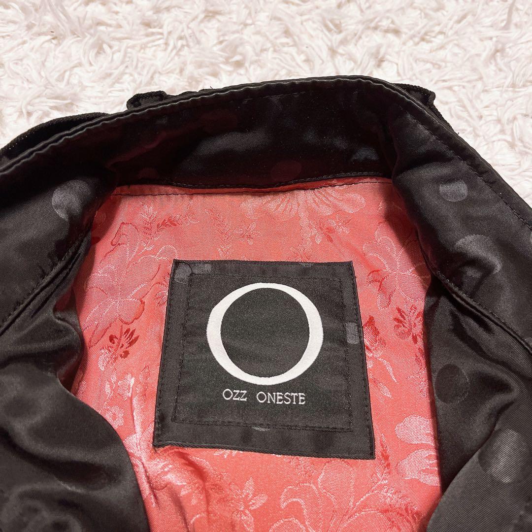 OZZ ONESTE ドット レース トレンチ コート ワンピース ハイネック