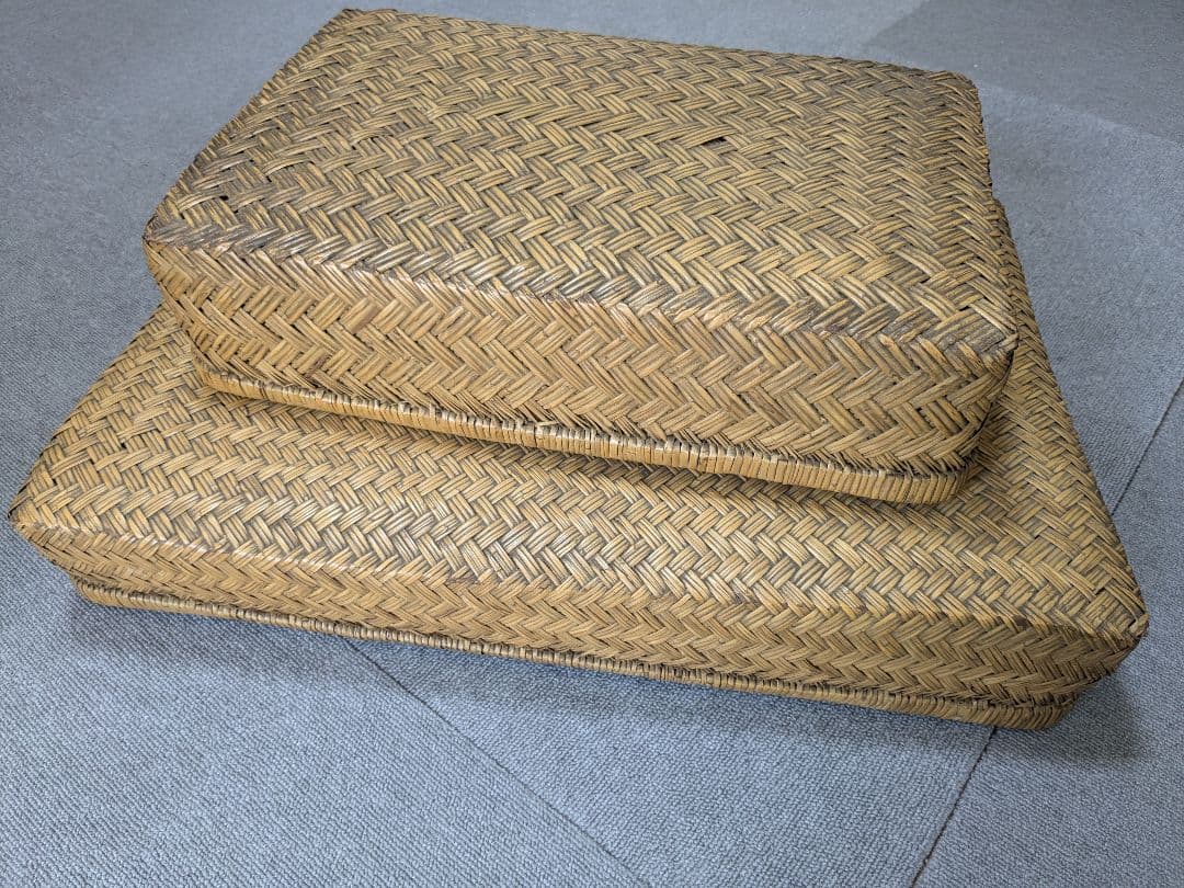 【昭和レトロ】 行李 2個セット 籠 古道具 アンティーク ヴィンテージ