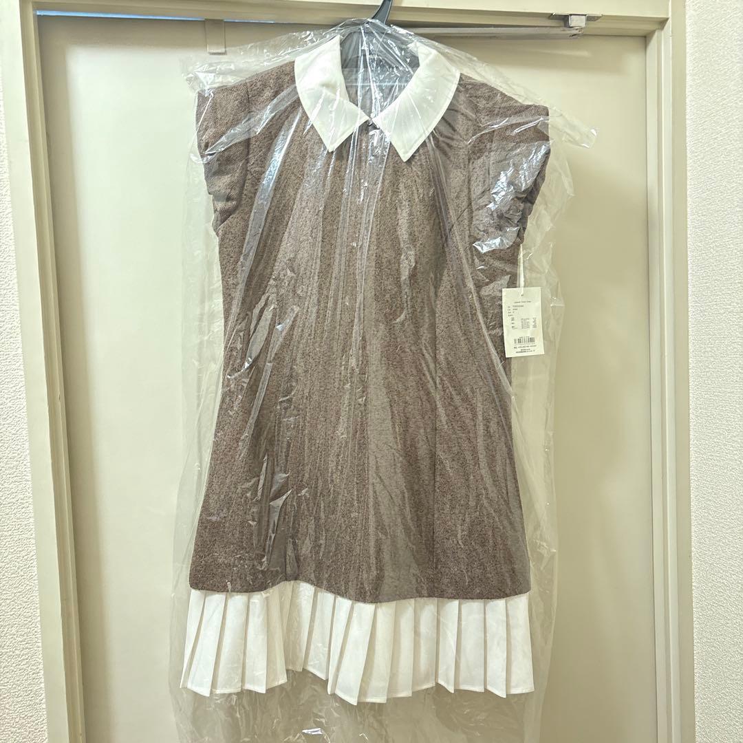 トップス THE TOE Leopold Tweed Dress brown S