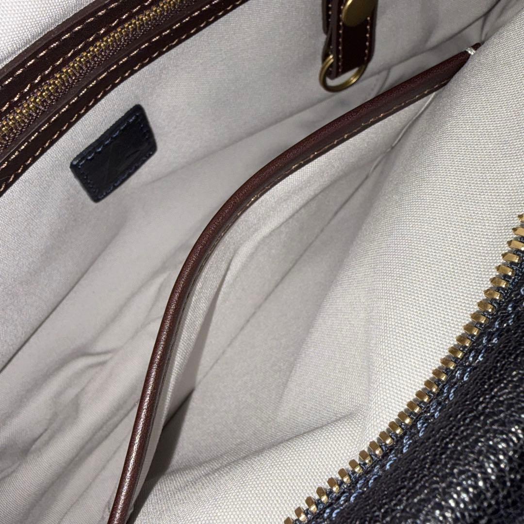 s*)様 未使用級●土屋鞄　アルマス バッファローボディーバッグ　ネイビー