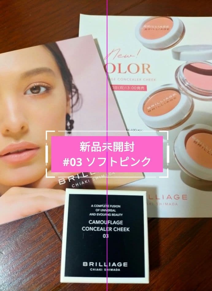 ブリリアージュ カモフラージュコンシーラーチーク 03＆ ワイドフィンガーブラシ
