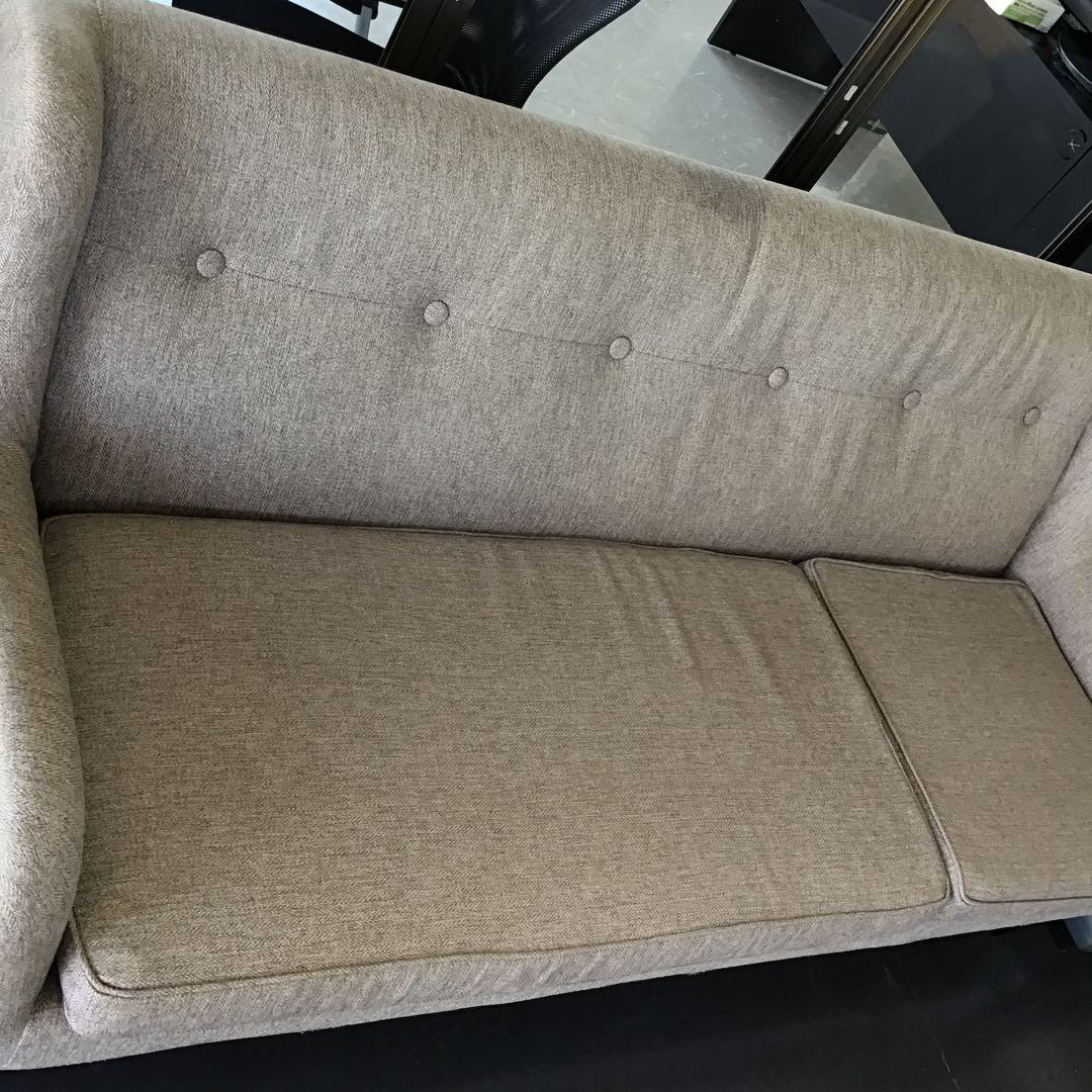 ベージュファブリック4 人掛けソファ franc franc