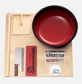 【未使用】豊稔企販　普及型麺打ちセット（大）A-1260　DVD付き　そば打ち