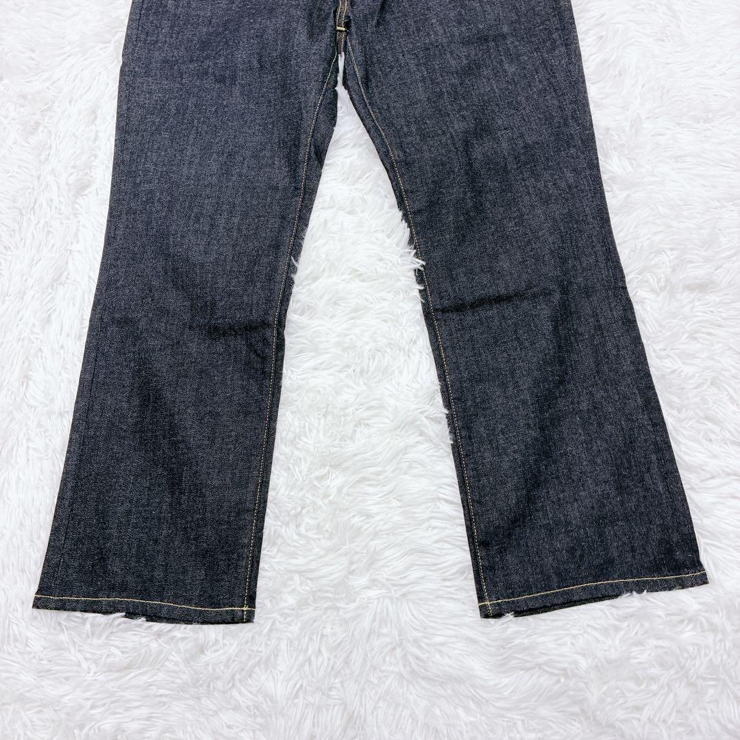 極美品 23区 テーパード ストレッチ デニムパンツ 濃紺 46 大きいサイズ