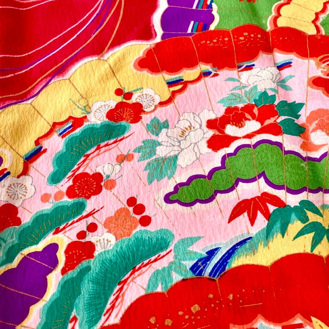 アンティーク　女の子　子供着物　七五三　アンティーク着物　3歳　NO6