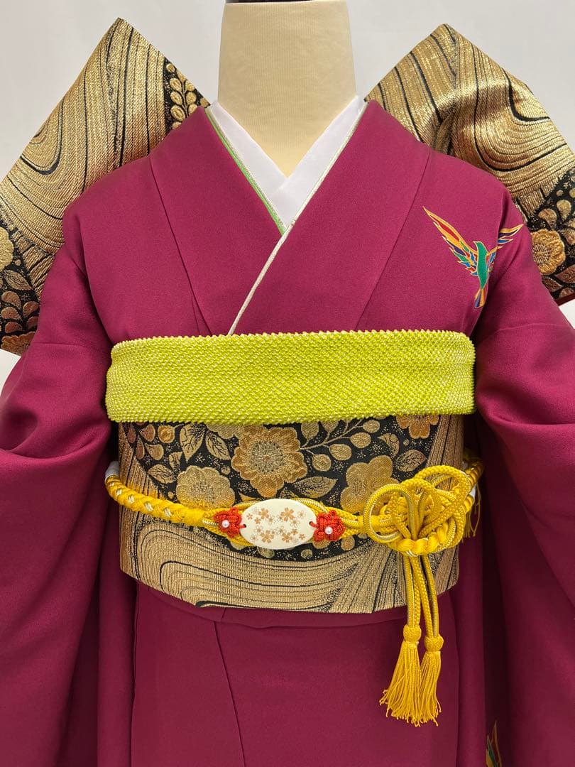 斎藤三才　作家物　金彩加工　振り袖　フルセット　長襦袢　成人式　全通袋帯　731