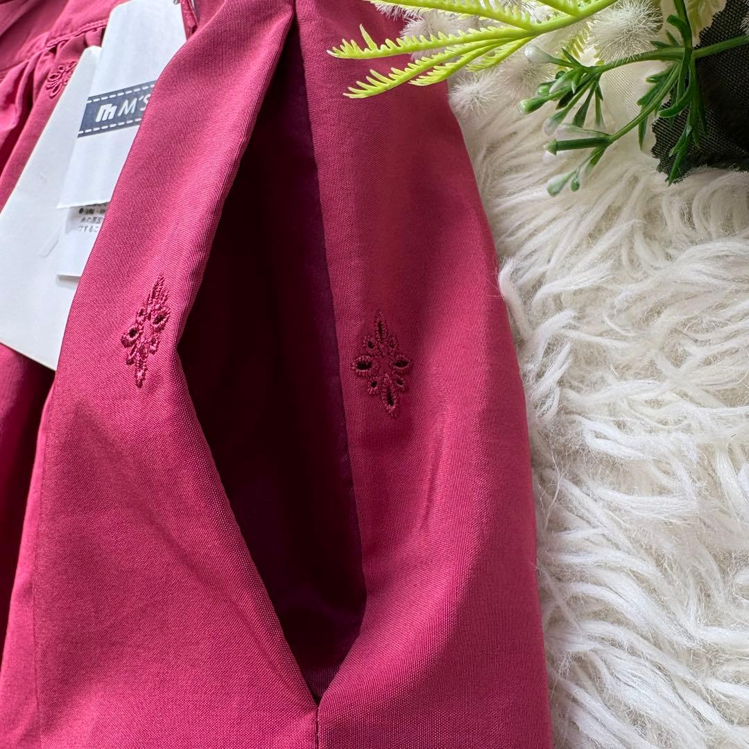 【未使用　タグ付】リボン　エムズグレイシー ハート刺繍　スカート　21年　38