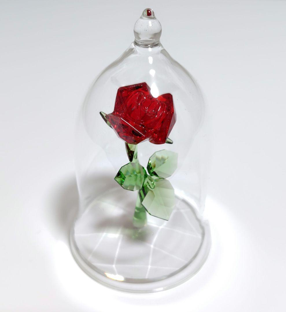 スワロフスキー　魔法のバラ　美女と野獣　オブジェ　置物