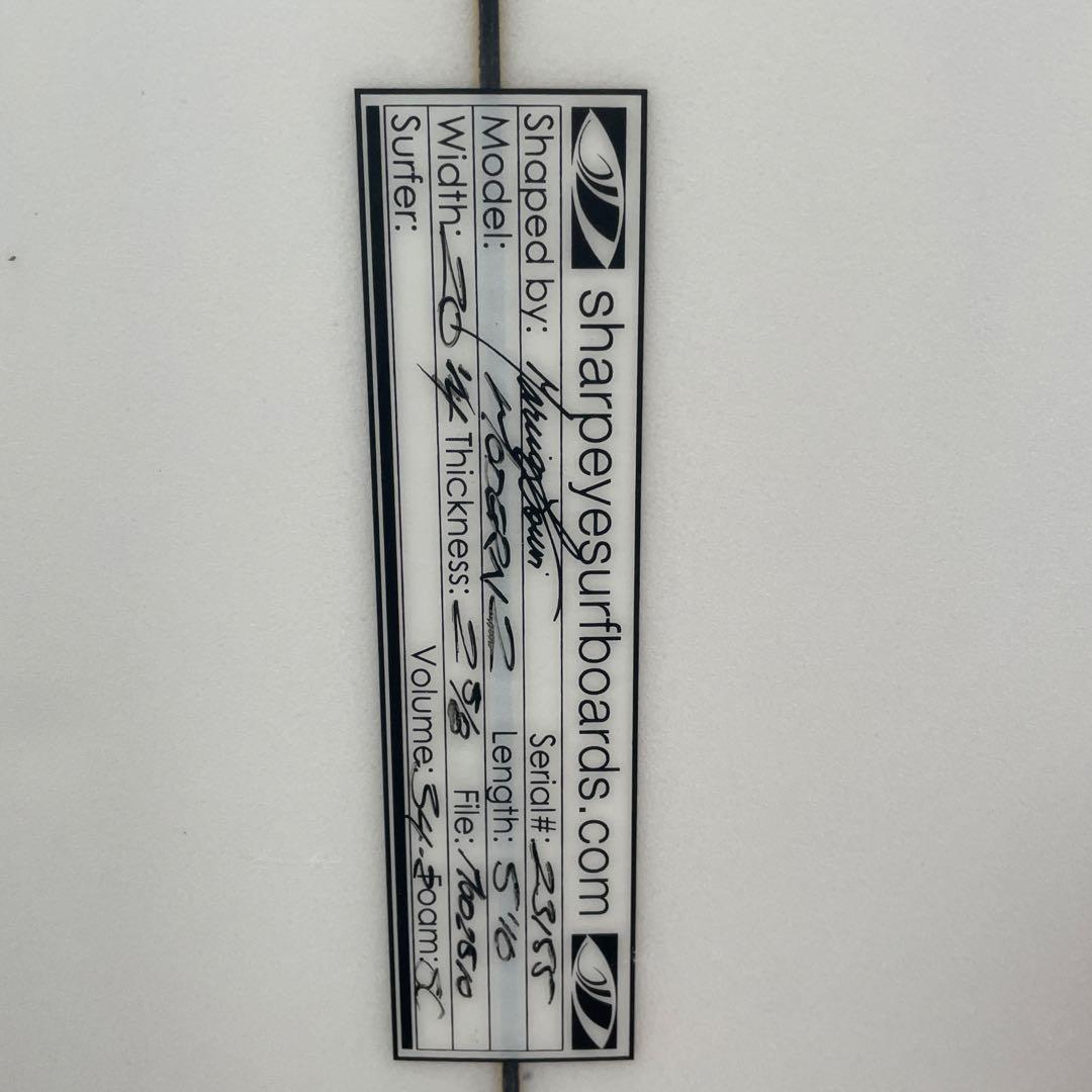【美品】シャープアイ サーフボード MODERN 2 5'10”