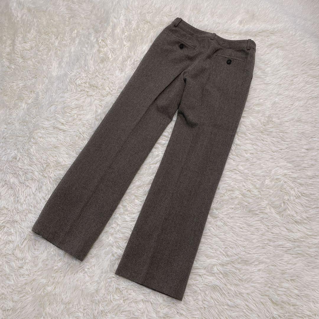 美品日本製シルク混【DES PRES ツィードパンツスーツ】セットアップ