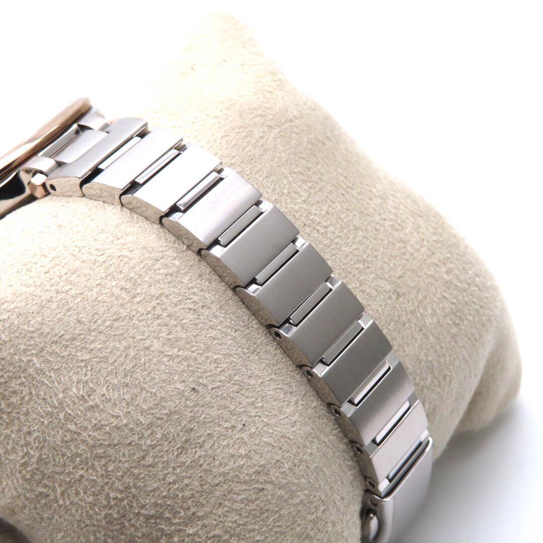 極美品 EC1015 53A クロスシー 電波ソーラー ダイヤ コンビ H246