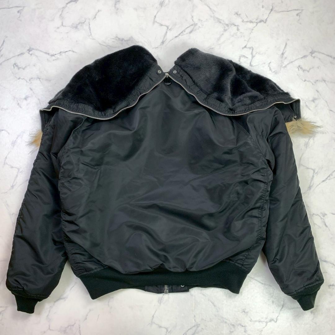 未使用タグ付★AVIREX N-2B コマーシャルモデル 黒 XXL　D838