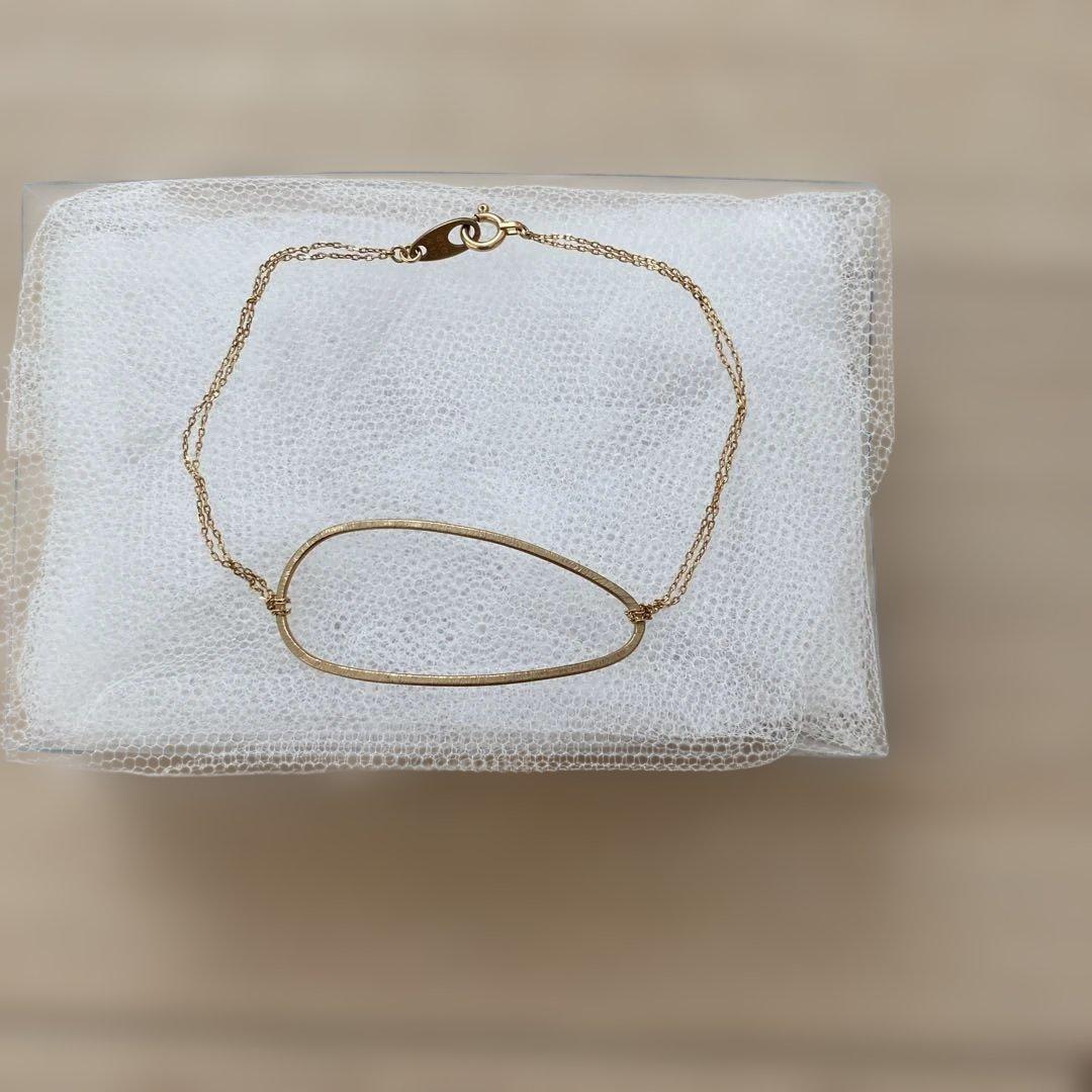 エテ　10kゴールド オーバル型 ブレスレット