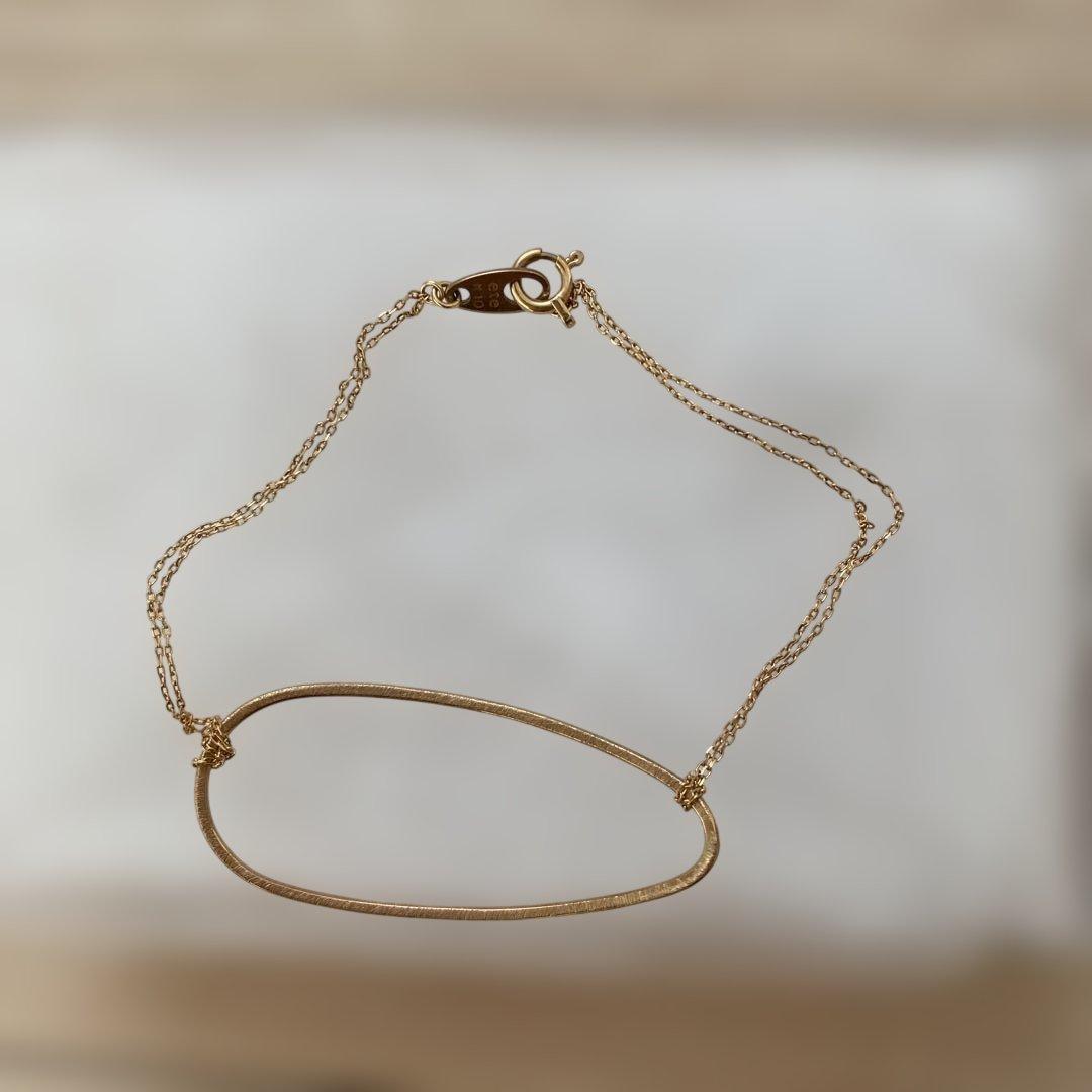 エテ　10kゴールド オーバル型 ブレスレット