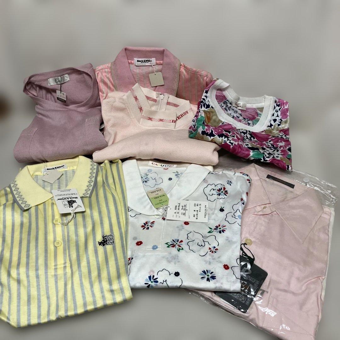 レディース半袖シャツ、まとめ売り7点【12】