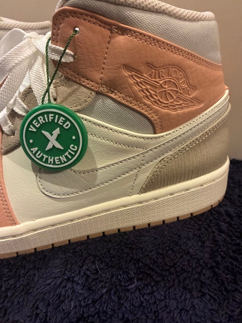 美品NIKE エアージョーダン1 MID MILAN ベージュ 28.5 箱付き