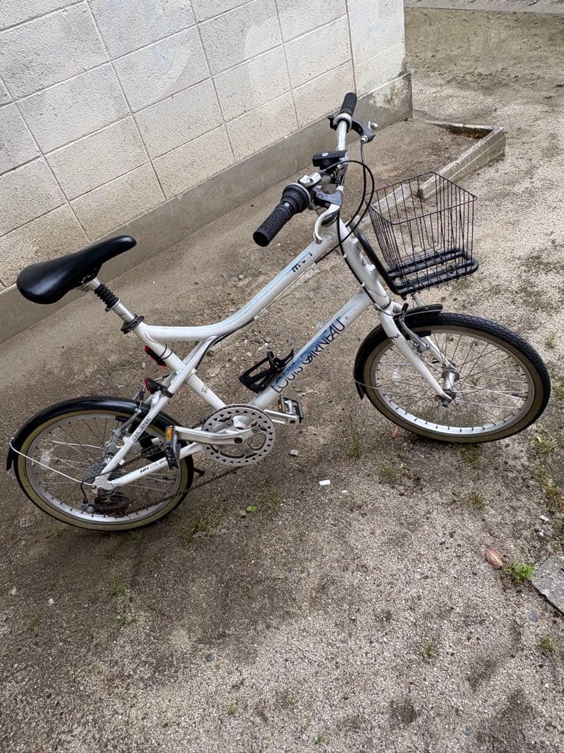 m.k.papaさん専用 ルイガノ(MV-1)ミニベロ　ホワイト 前カゴ付き