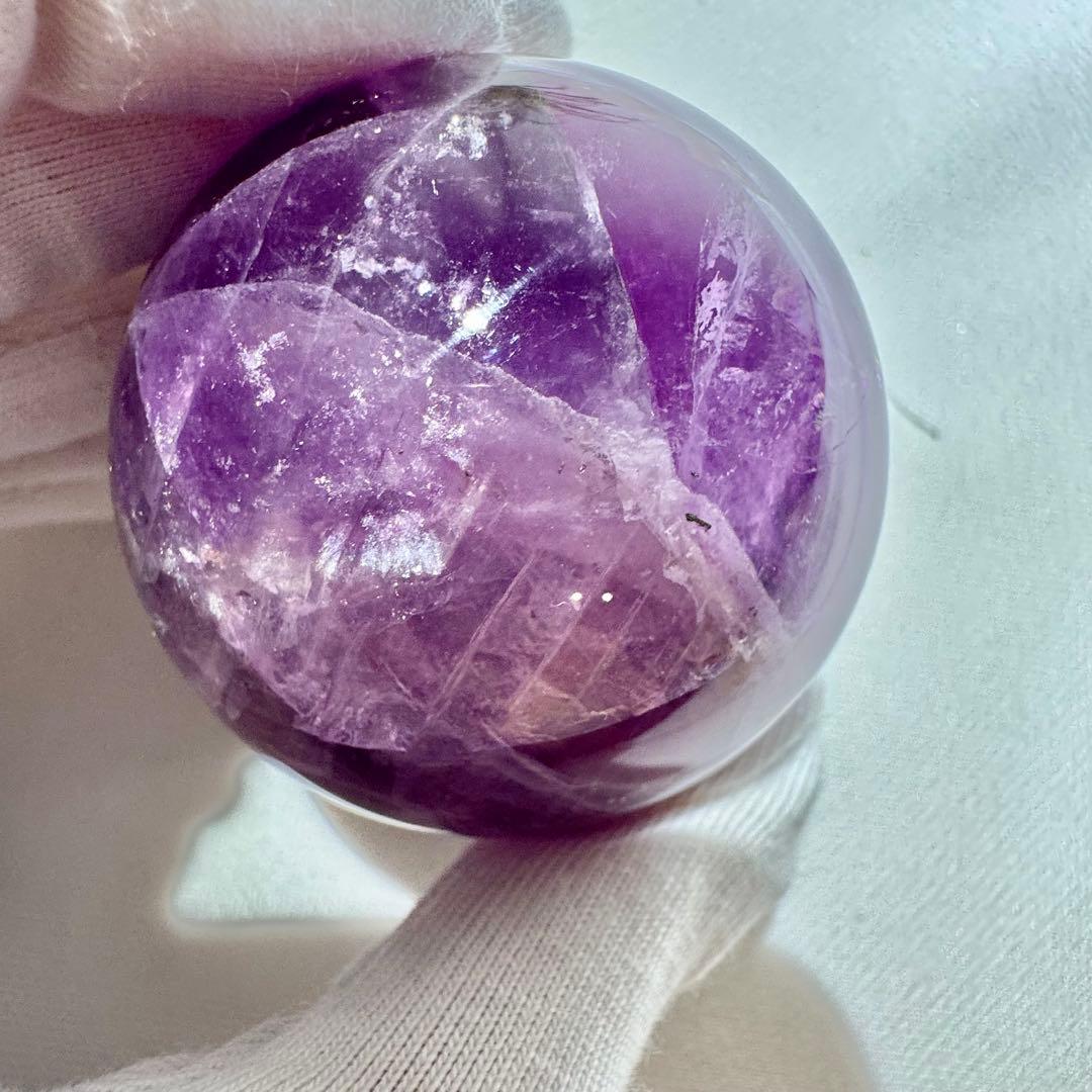 濃色パープルフローライト スフィア