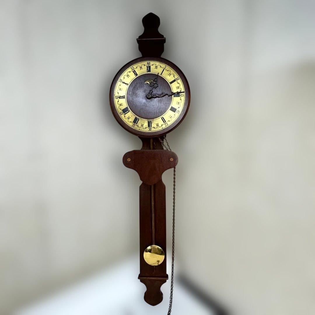 アンティーク オランダ製　WARMINK ワルミンク 壁掛け時計　振り子時計