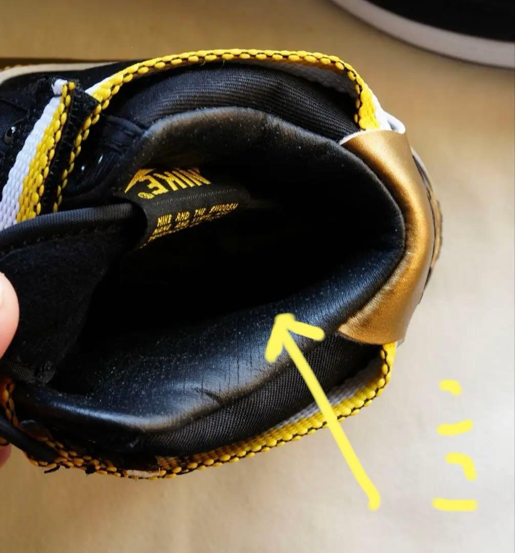 【NIKE 】28CMバンダル ハイ サプリーム ブラック/メタリックゴールド