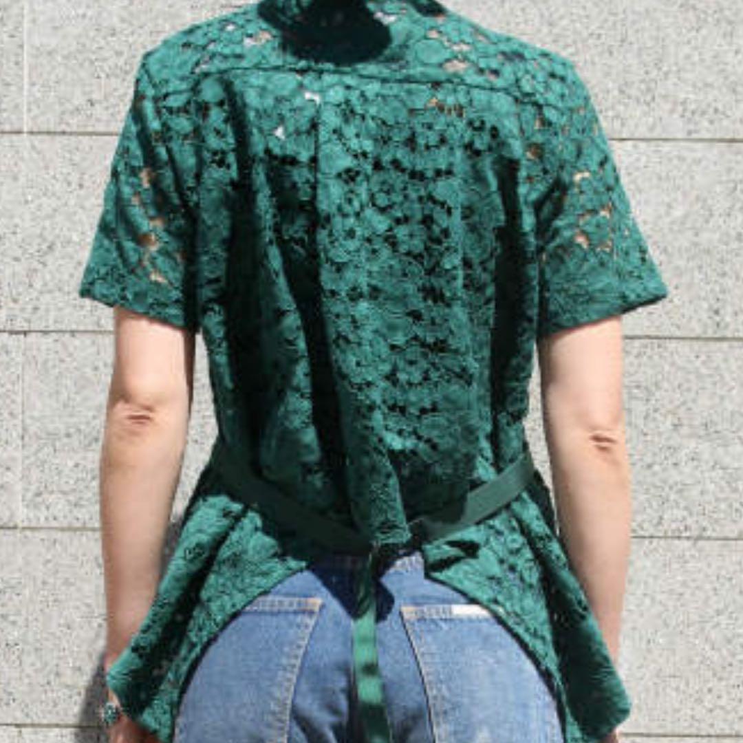 sacai フラワーレース 半袖プルオーバー