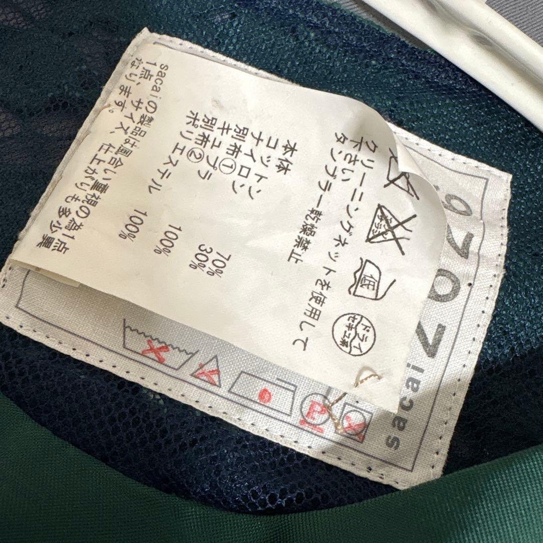 sacai フラワーレース 半袖プルオーバー