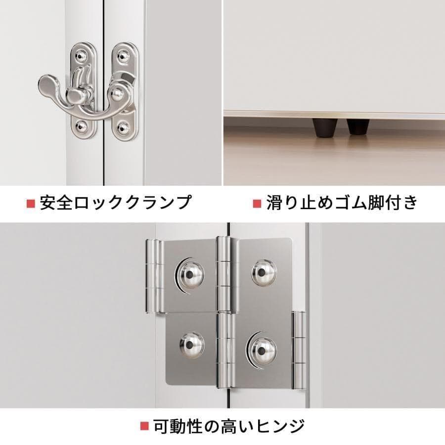 フィルムミラー 割れない鏡 折りたたみ 360度展開 100cm 2枚 2813