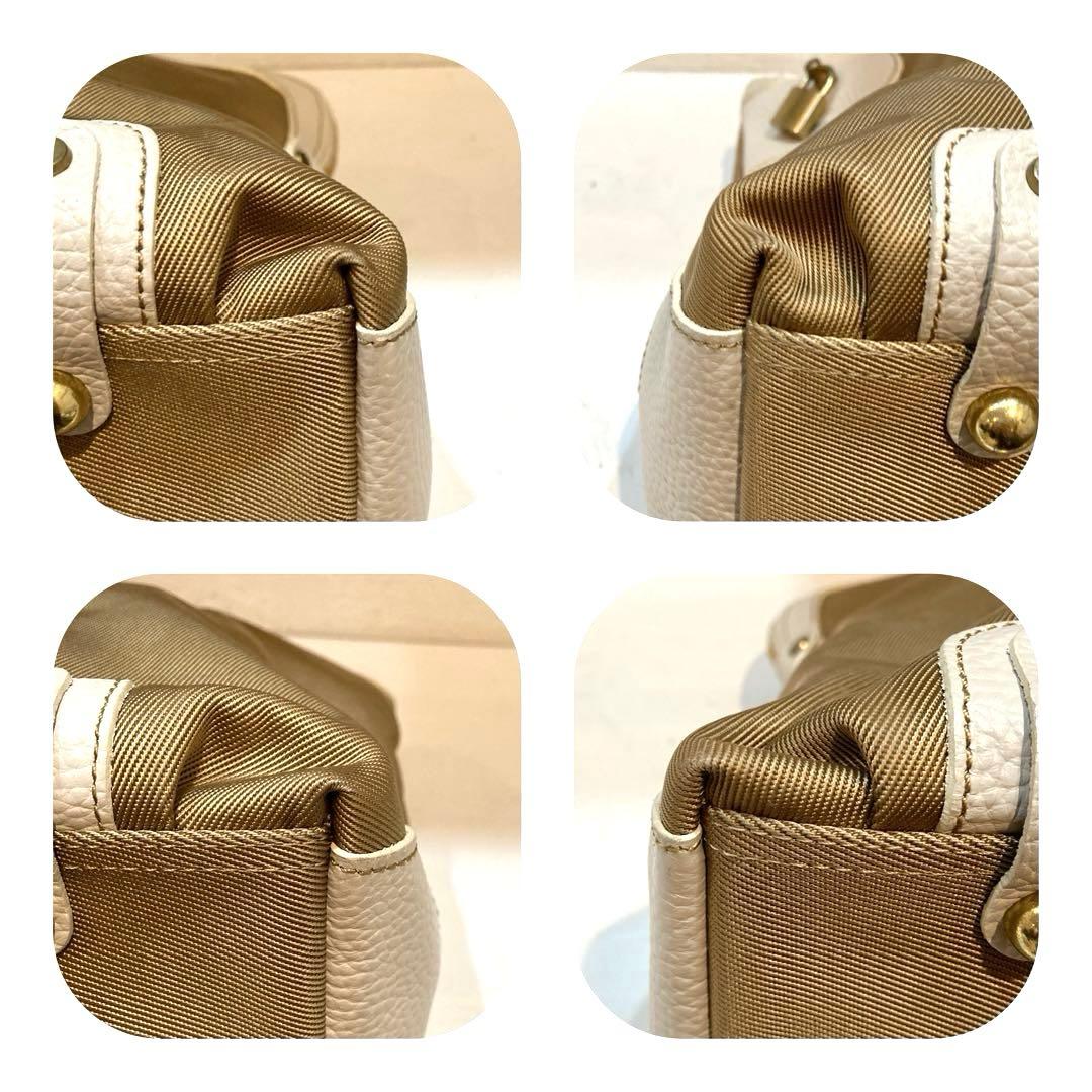 【美品】TOFF&LOADSTONE キー ナイロン　トートバッグ　ベージュ