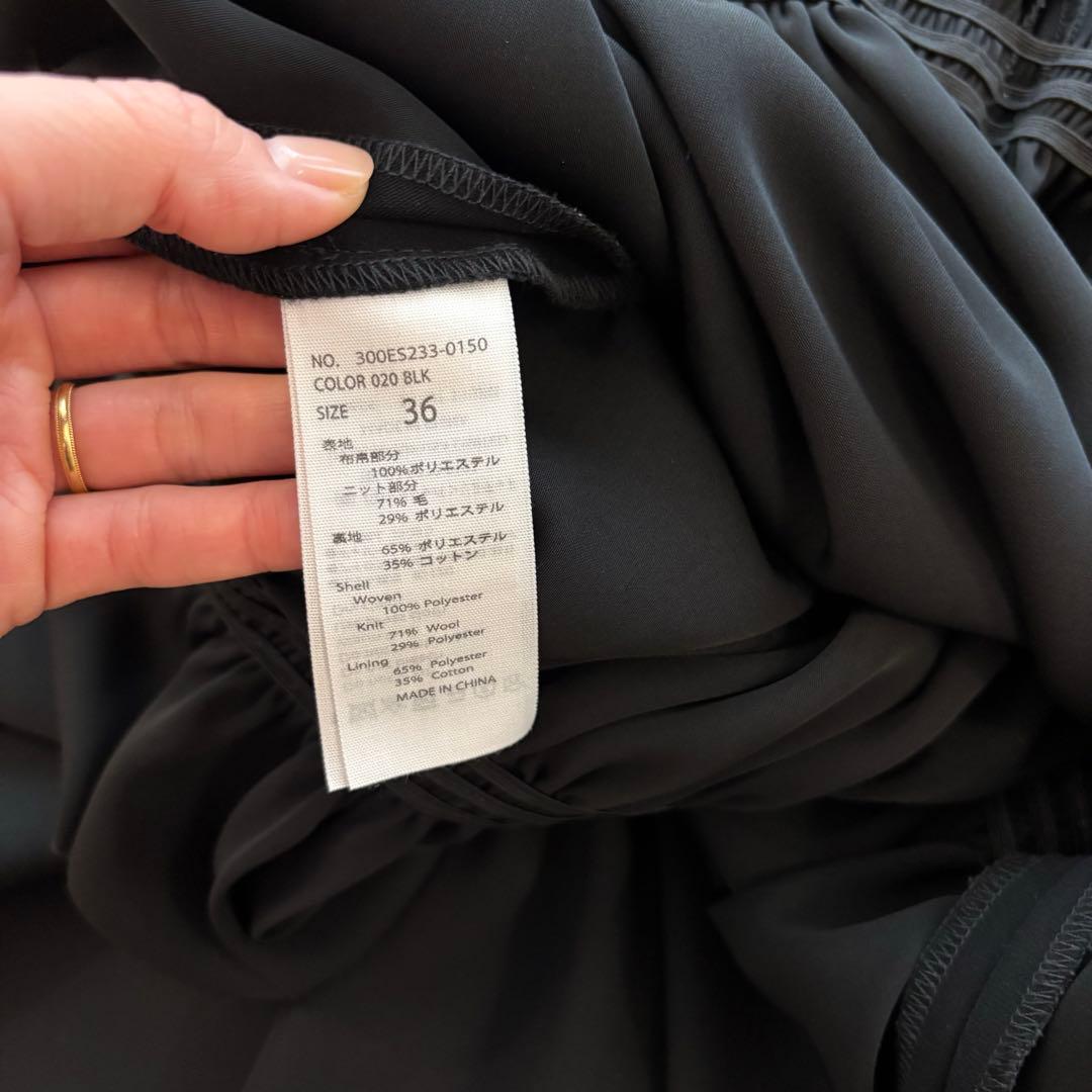 ENFOLD 黒　ロングワンピース　サイズ36