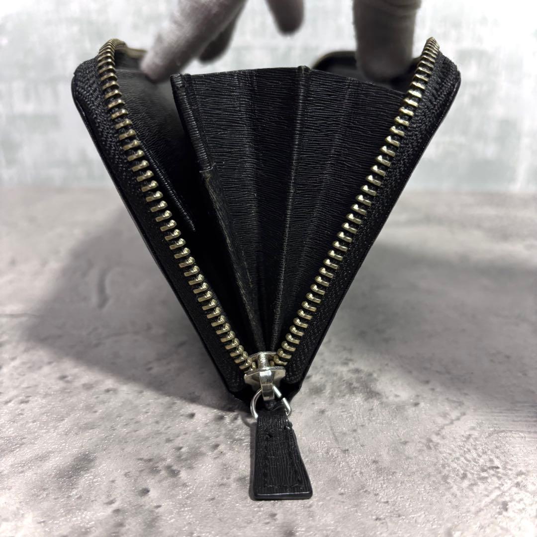 【ビリケン！】PORTER ポーター ラウンドファスナー長財布 黒 シボ