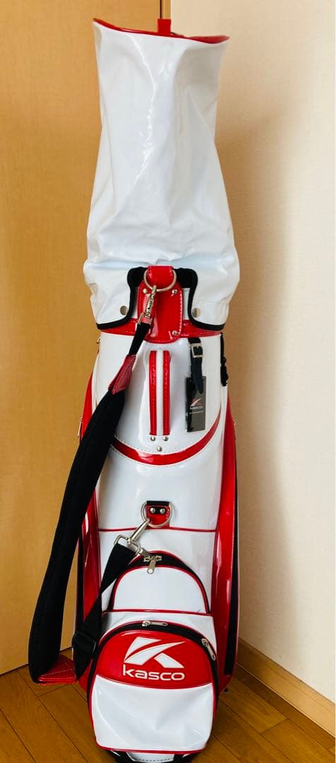 Kasco ゴルフ　キャディバッグ ホワイト/レッド　美品　初心者　おすすめ