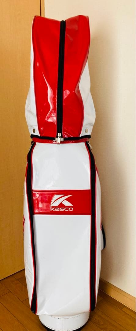 Kasco ゴルフ　キャディバッグ ホワイト/レッド　美品　初心者　おすすめ