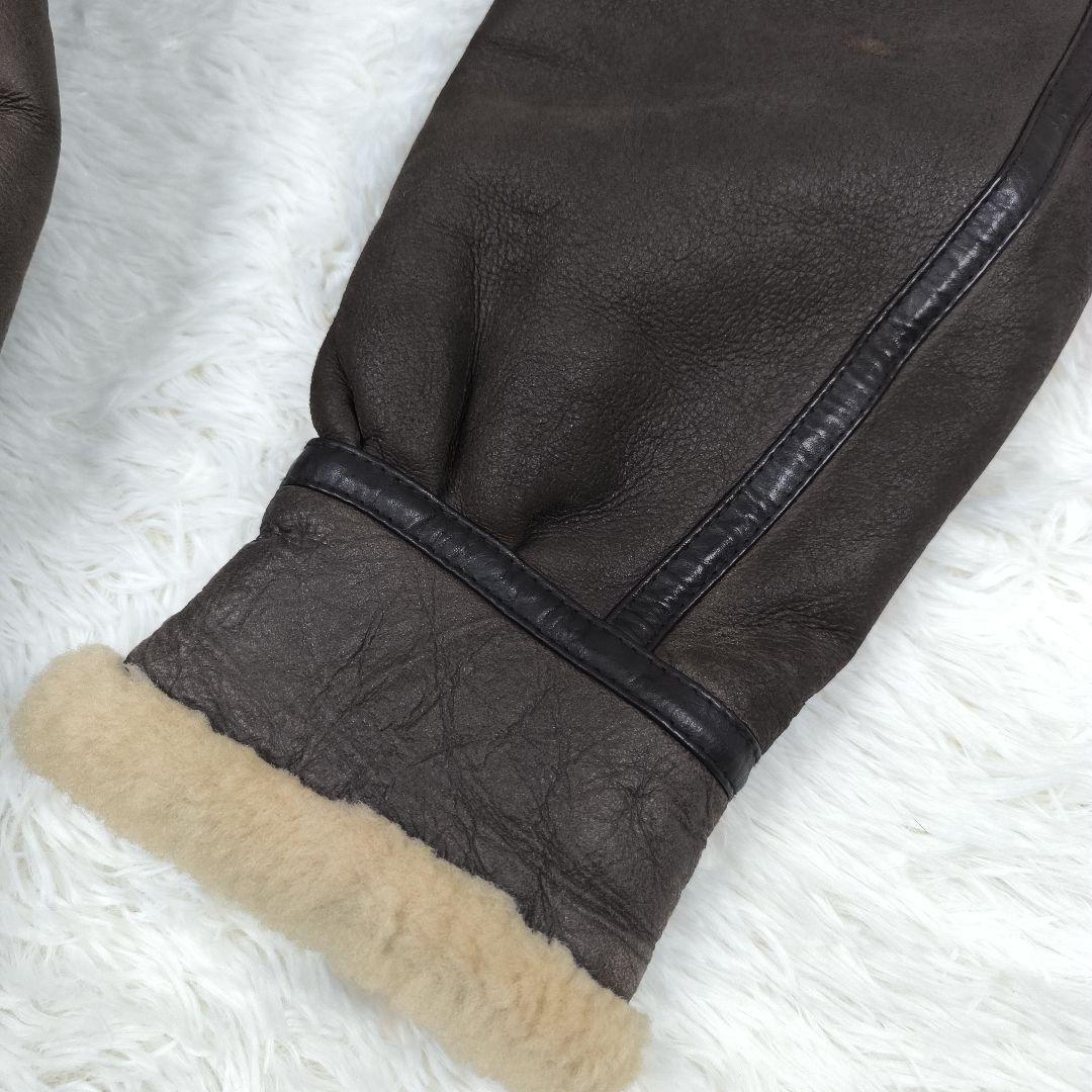 ✨美品✨ ウインドアーマー B-3タイプ ムートンジャケット 羊革 茶色