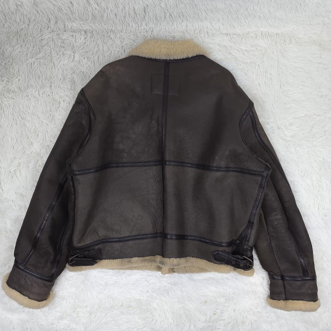 ✨美品✨ ウインドアーマー B-3タイプ ムートンジャケット 羊革 茶色