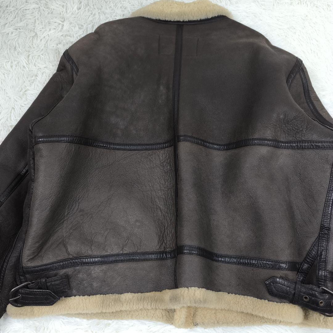 ✨美品✨ ウインドアーマー B-3タイプ ムートンジャケット 羊革 茶色