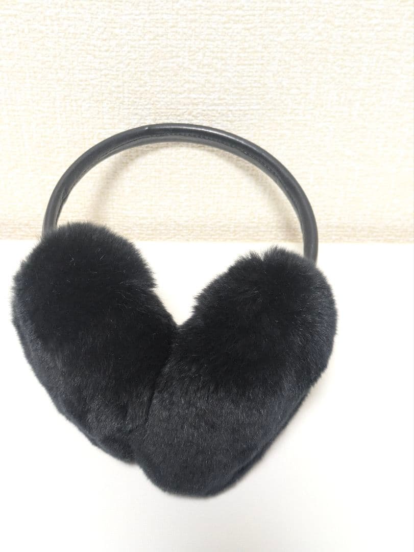 【美品】YVES SALOMON ブラック イヤーマフ