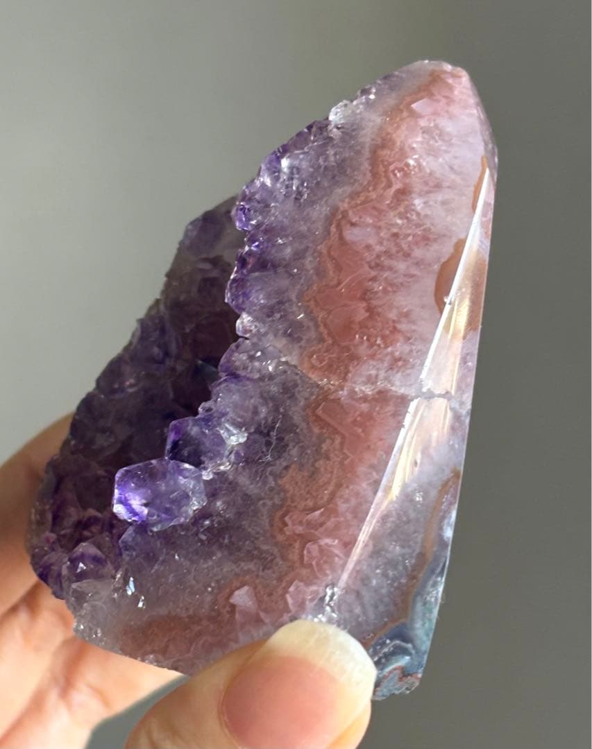 レア　高品質　アメジスト　瑪瑙　ドーム　三角　ピラミッド
