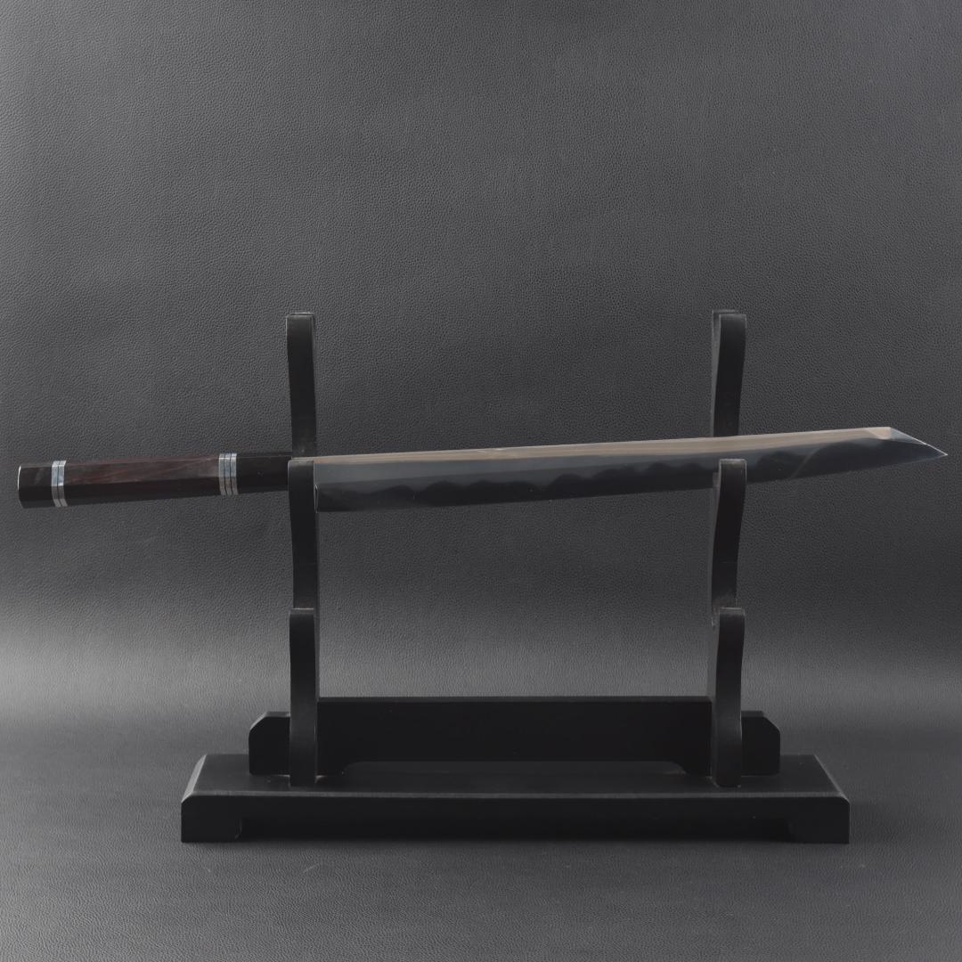 尺三 水本焼 MKH1高炭素鋼 互の目 切付柳刃包丁 究極の切れ味 黒檀八角柄