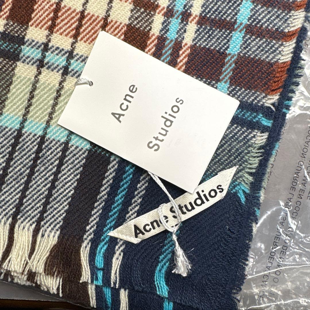 Acne Studios チェック柄大判マフラー
