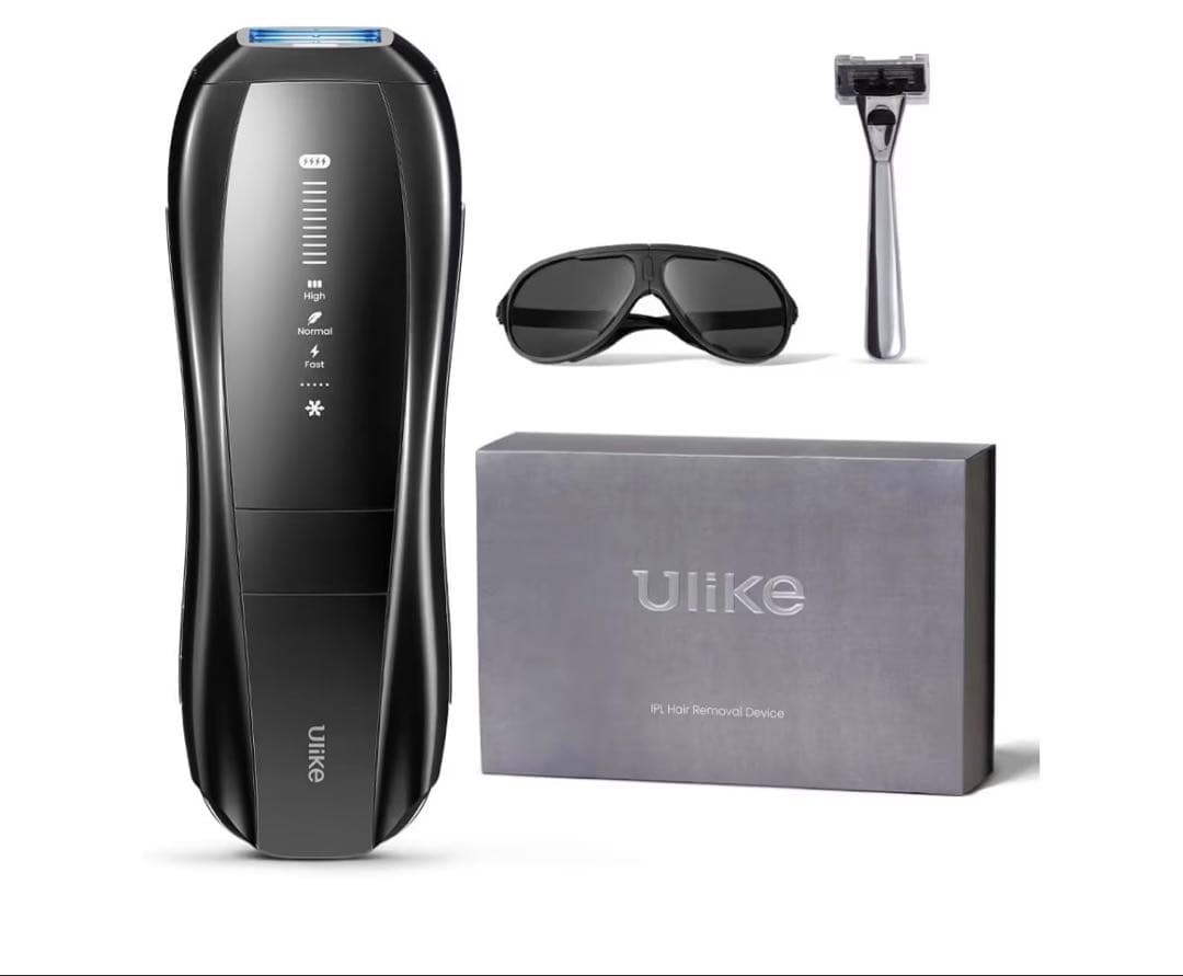 Ulike Men x 脱毛器 vio対応 ブラック サングラス付き